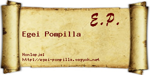 Egei Pompilla névjegykártya